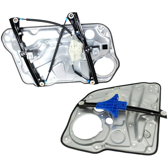 Front And Rear, Passenger Side Power Window Regulator, Without Motor