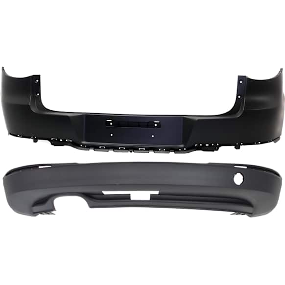 Rear, Upper and Lower Upper - Primed, Lower - Textured Bumper Cover 2.0L, 4Cyl, CAPA Certified