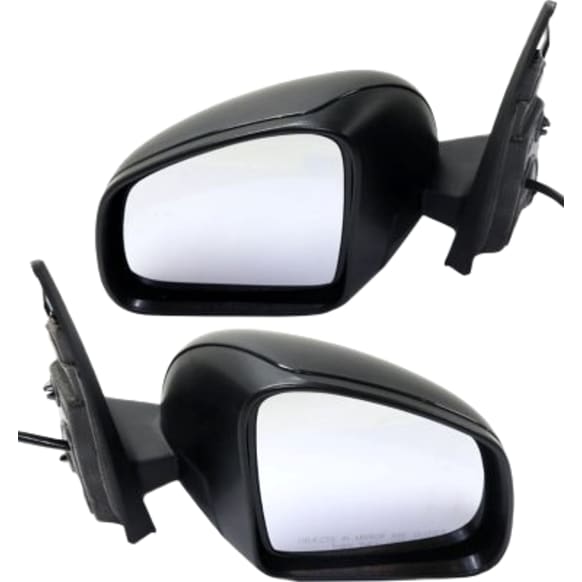 Driver and Passenger Side Mirrors, Power Adjust, Manual Folding, Heated, Textured Black, No Signal Light, No Memory, No Puddle Light, No Auto-Dimming, No Blind Spot Feature