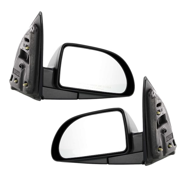 Driver and Passenger Side Mirrors, Power Adjust, Manual Folding, Non-Heated, Textured Black, No Signal Light, No Memory, No Puddle Light, No Auto-Dimming, No Blind Spot Feature