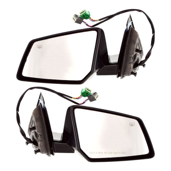 2013 Chevrolet Traverse - Driver and Passenger Side Mirror, Power Adjust, Heated, Paintable, Power Folding, In-housing Signal Light, No Blind Spot Feature, With Memory, No Puddle Light, No Auto-Dimming, Sport Utility