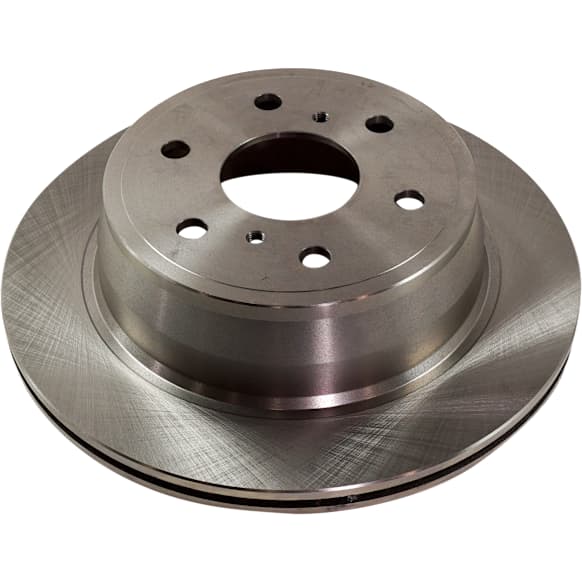Rear Brake Disc, Natural Finish, Plain Surface, Vented, 6 Lugs, 344.93 mm, Pro-Line Series