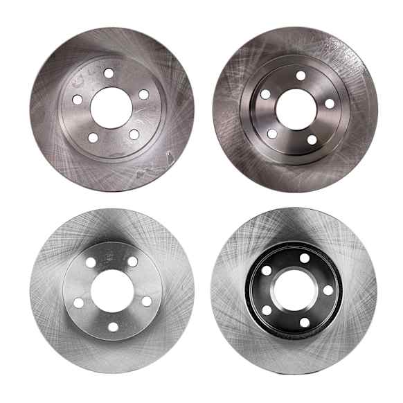 Front and Rear Brake Disc, Plain Surface, Front-Vented/Rear-Solid, 5 Lugs, Front-277.88 mm/Rear-281.18 mm,, Pro-Line Series