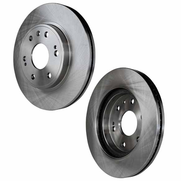 Front Brake Discs, Plain Surface, Vented, 6 Lugs, 12.99 in. Disc Diameter, For Hearse/Limousine/Sedan Models, Pro-Line Series