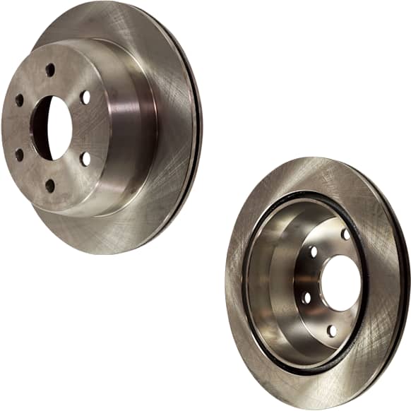 Rear Brake Discs, Plain Surface, Vented, 6 Lugs, 12.8 In., Pro-Line Series