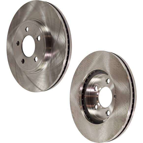 Front Brake Disc, Natural Finish, Plain Surface, Vented, 5 Lugs, 305.05 mm, 4.6L, 8Cyl, Pro-Line Series
