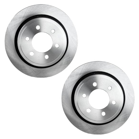 Rear Brake Discs, Plain Surface, Vented, 6 Lugs, 13.7 in. Disc Diameter, Pro-Line Series