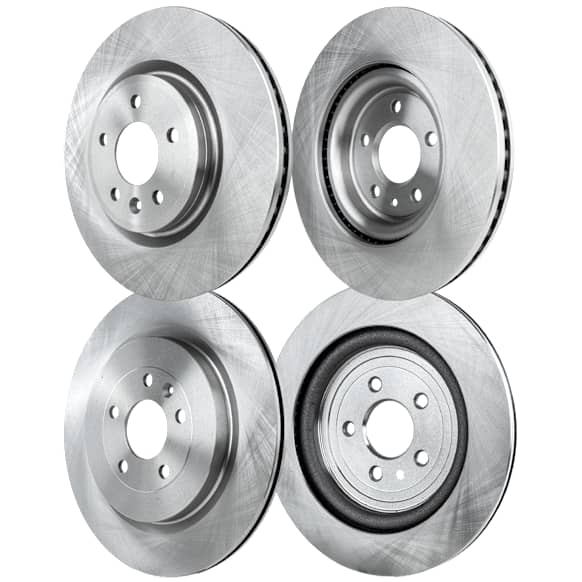 Front and Rear Brake Discs, Plain Surface, Vented, 5 Lugs, 325.12 mm - Front, 352.04 mm - Rear, Only Vehicles with Heavy Duty Brake Option, Base Brakes, Caliper Parking Brake, Pro-Line Series