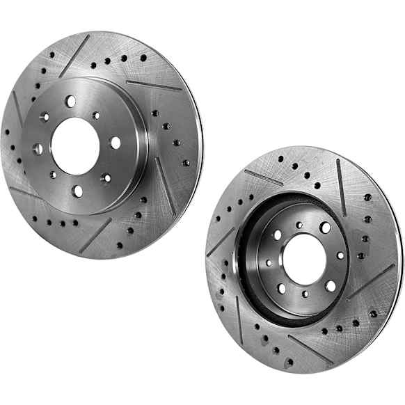 Front Brake Disc, Cross-drilled and Slotted, Vented, 4 Lugs, 275.34 mm, 2.0L, 4Cyl, Pro-Line Series
