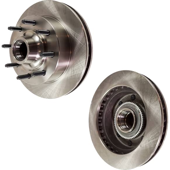 2002 Ford Excursion XLT - Front Brake Disc, Natural Finish, Plain Surface, Vented, 8 Lugs, 330.96 mm, RWD, 7.3L 8Cyl, Pro-Line Series