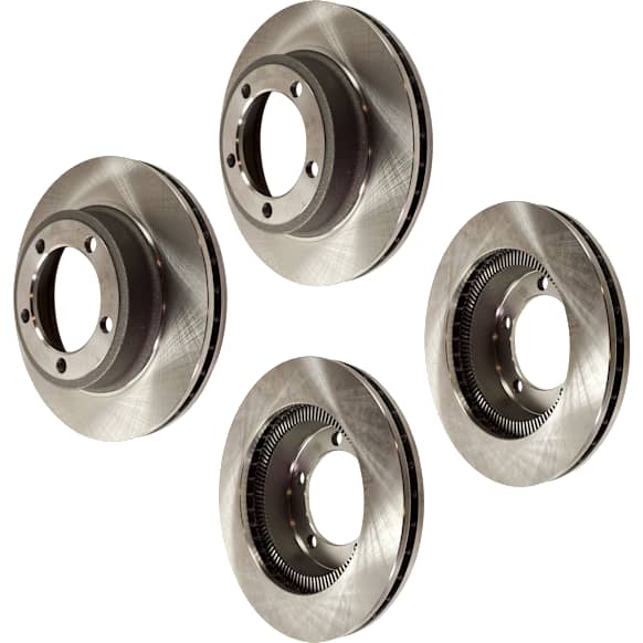 2006 Ford F-750 Base - Front and Rear Brake Disc, Natural Finish, Plain Surface, Vented, 5 Lugs, 381 mm, Hydraulic Disc Brakes, 6.0L 8Cyl, Pro-Line Series