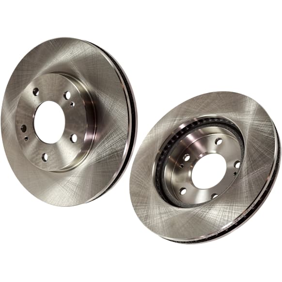 Front Brake Disc, Natural Finish, Plain Surface, Vented, 5 Lugs, 276.3 mm, Pro-Line Series