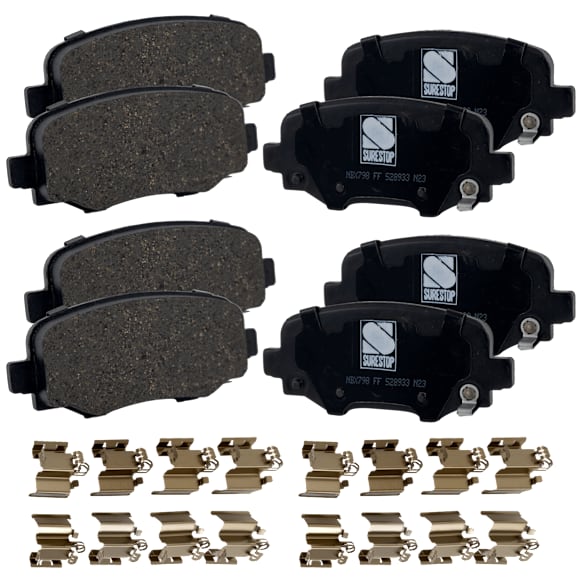 2016 Chrysler 200 - Rear Ceramic Brake Pad Set, 2.4L 4Cyl