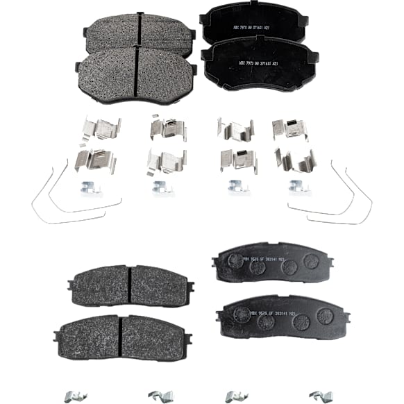 Front and Rear Brake Pad Set, Ceramic - Front; Organic - Rear, Pro-Line Series
