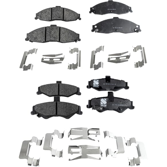 1998 Pontiac Firebird - Front and Rear Ceramic Brake Pad Set, 3.8L 6Cyl, Pro-Line Series