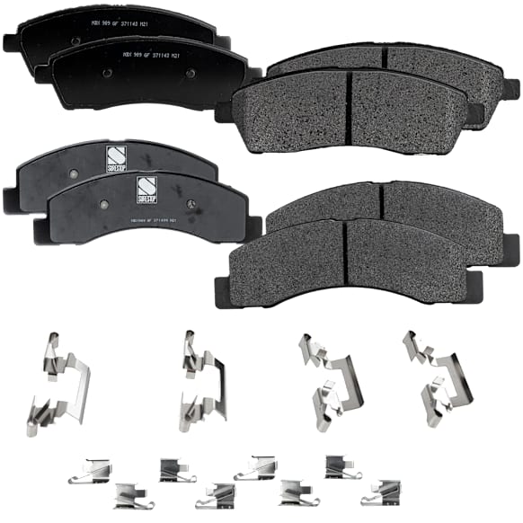 2001 Ford F-250 Super Duty - Front and Rear Semi-metallic Brake Pad Set, 6.8L 10Cyl, Pro-Line Series
