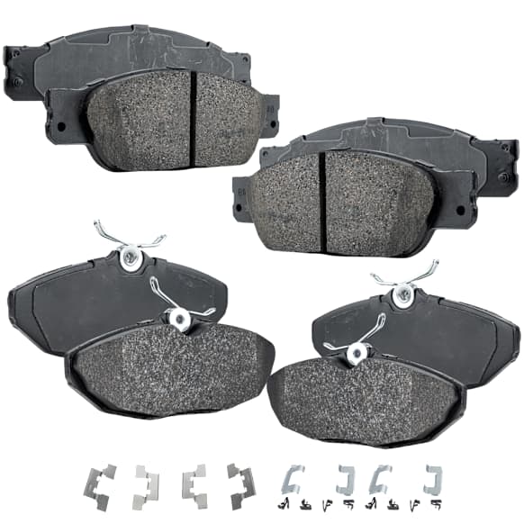 2002 Lincoln LS - Front and Rear Organic Brake Pad Set, 3.9L 8Cyl, Pro-Line Series