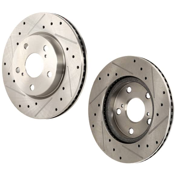 2017 Toyota RAV4 - Front Brake Disc, Cross-drilled and Slotted, Vented, 5 Lugs, 275.08 mm, 2.5L 4Cyl, Pro-Line Series