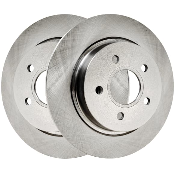Rear Brake Discs, Plain Surface, Solid, 5 Lugs, 11.02 in. Disc Diameter, Pro-Line Series
