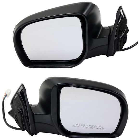 Driver and Passenger Side Mirrors, Power Adjust, Manual Folding, Heated, Paintable, In-housing Signal Light, No Memory, No Puddle Light, No Auto-Dimming, No Blind Spot Feature