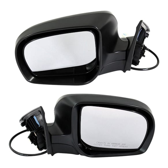 Driver and Passenger Side Mirrors, Power Adjust, Manual Folding, Non-Heated, Paintable, No Signal Light, No Memory, No Puddle Light, No Auto-Dimming, No Blind Spot Feature