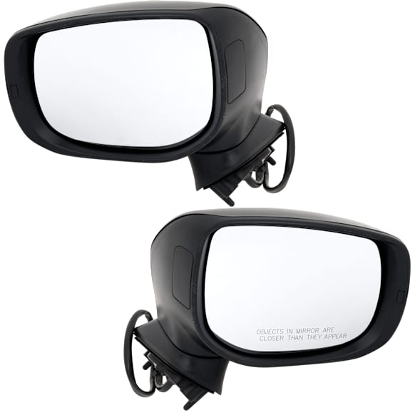 Driver and Passenger Side Mirrors, Power Adjust, Manual Folding, Non-Heated, Paintable, No Signal Light, No Memory, No Puddle Light, No Auto-Dimming, No Blind Spot Feature