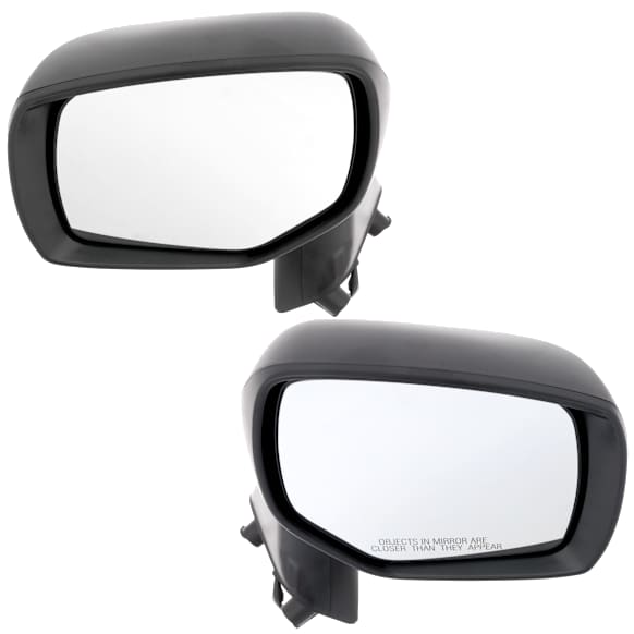 Driver and Passenger Side Mirrors, Power Adjust, Heated, Manual Folding, Textured Black, No Signal Light, No Memory, No Puddle Light, No Auto-Dimming, No Blind Spot Feature