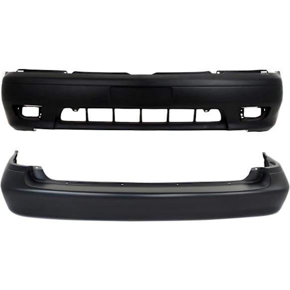 Mini Passenger Van Front and Rear Primed Bumper Cover