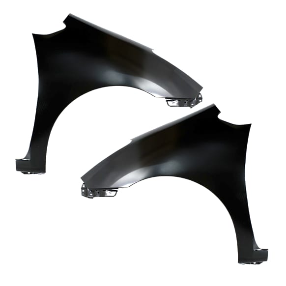 Front, Driver and Passenger Side Fenders, Without turn signal light hole