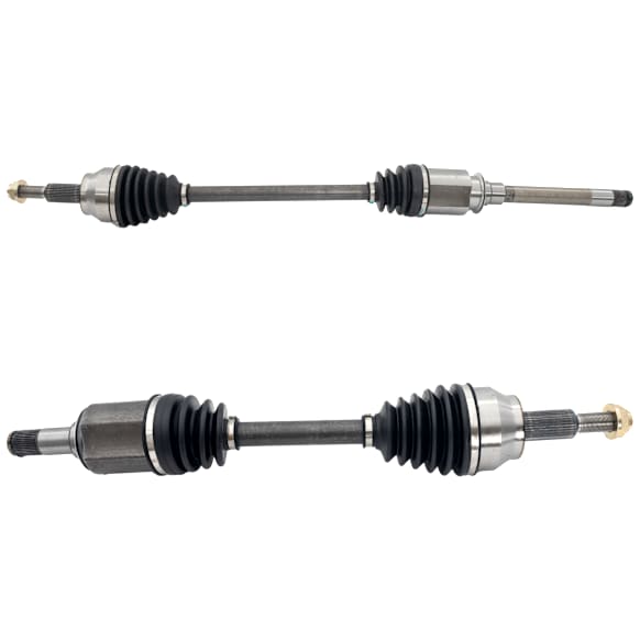 2015 Jeep Grand Cherokee Laredo - Front, Driver and Passenger Side Axle Assembly, Single Speed Transfer Case (model MP3010), Standard Duty Replacement, 3.6L 6Cyl