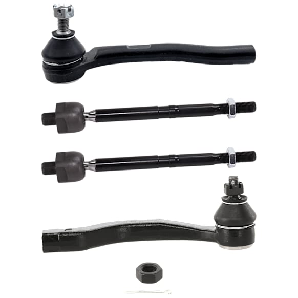 Front, Driver and Passenger Side, Inner and Outer Tie Rod End