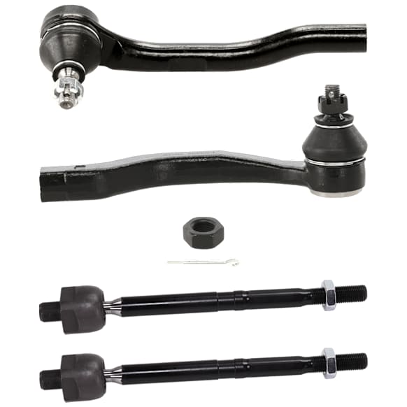Front, Driver and Passenger Side, Inner and Outer Tie Rod End