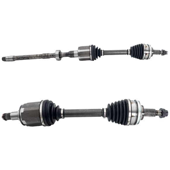 Front, Driver and Passenger Side Axle Assemblies, AWD, Updated Design, Standard Duty