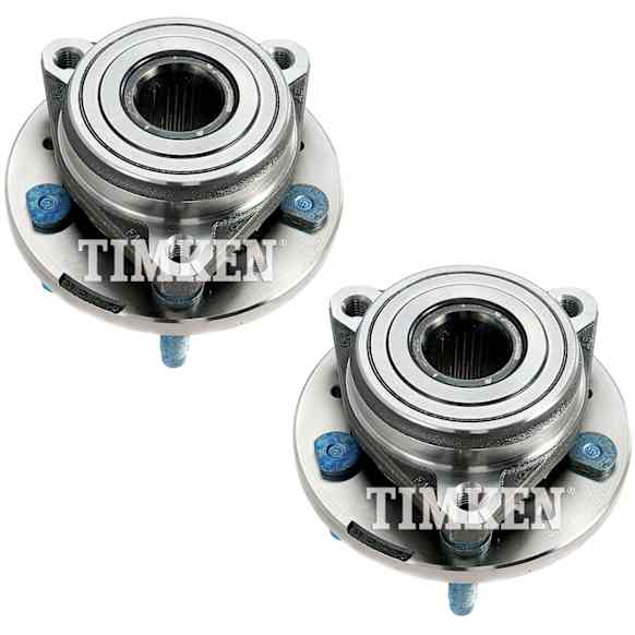 SET-TM513156 Front, Driver and Passenger Side Wheel Hub, With Bearing, Timken OE Replacement