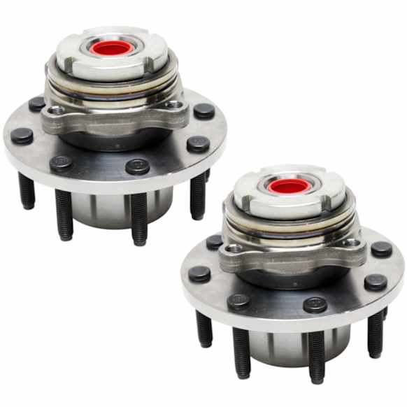 SET-TM515021 Front, Driver and Passenger Side Wheel Hub, With Bearing, Timken OE Replacement