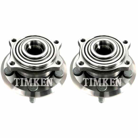 SET-TMHA590195 Rear, Driver and Passenger Side Wheel Hub, With Bearing, Timken OE Replacement