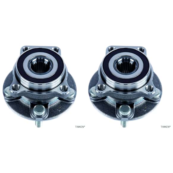 SET-TMHA590648-2 Front, Driver and Passenger Side Wheel Hub, 5 Lugs, AWD