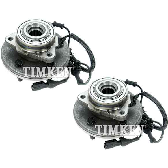 SET-TMSP470200 Front, Driver and Passenger Side Wheel Hub, 5 Lugs, With Bearing, Timken OE Replacement