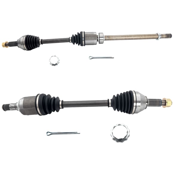 Front, Driver and Passenger Side Axle Assemblies, FWD, Standard Duty