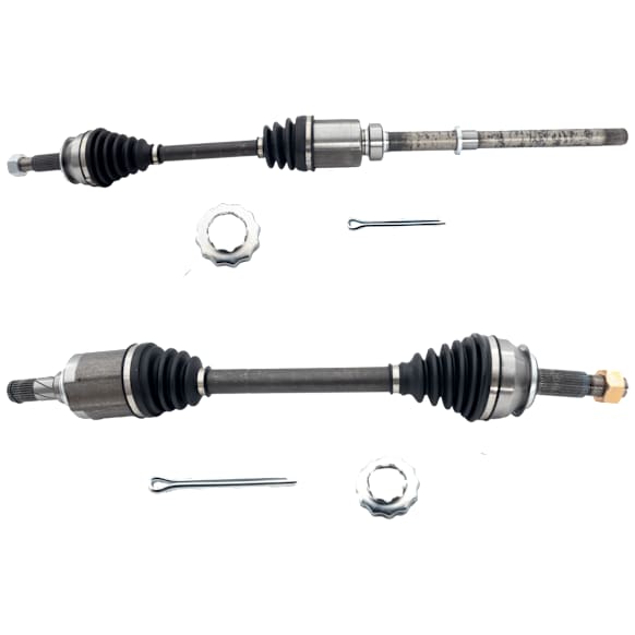 Front, Driver and Passenger Side Axle Assemblies, AWD, Standard Duty