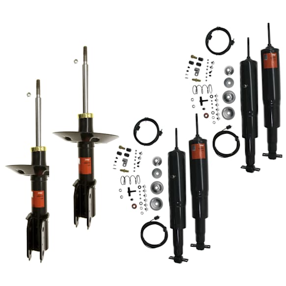 SET-TRWJHS4254S-C Front and Rear, Driver and Passenger Side Shock and Bare Strut
