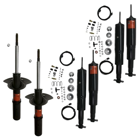 SET-TRWJHS4254S-E Front and Rear, Driver and Passenger Side Shock and Bare Strut