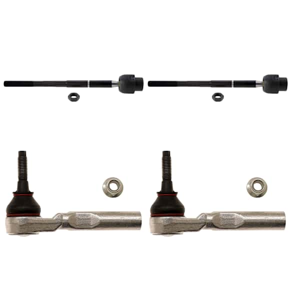 SET-TRWJTE1264 Front, Driver and Passenger Side, Inner and Outer Tie Rod End