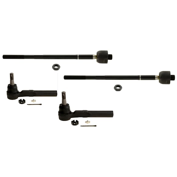 SET-TRWJTE1270-A Front, Driver and Passenger Side, Inner and Outer Tie Rod End