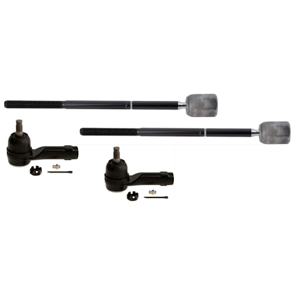 SET-TRWJTE1290-B Front, Driver and Passenger Side, Inner and Outer Tie Rod End