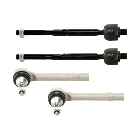 Front, Driver and Passenger Side, Inner and Outer Tie Rod End
