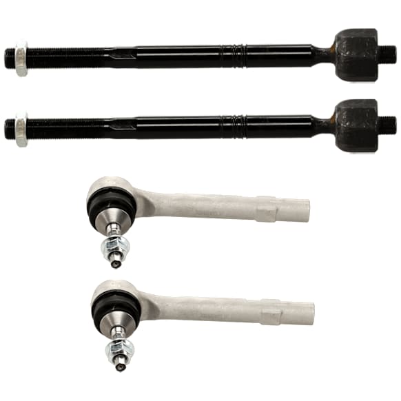 Front, Driver and Passenger Side, Inner and Outer Tie Rod End