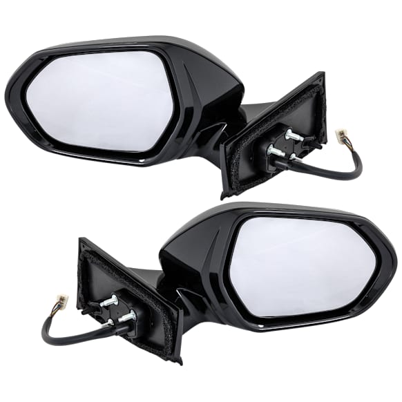 Driver and Passenger Side Mirrors, Power Adjust, Manual Folding, Heated, Paintable, In-housing Signal Light, No Memory, No Puddle Light, No Auto-Dimming, No Blind Spot Feature