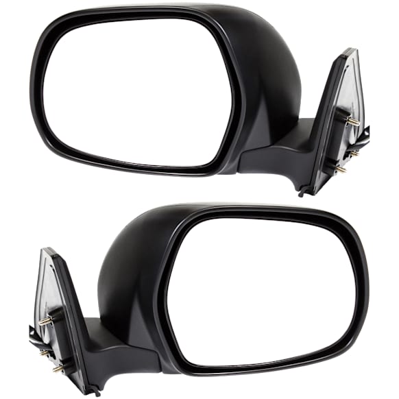 Driver and Passenger Side Mirrors, Power, Manual Folding, Non-Heated, Textured Black, No Signal Light, No Memory, No Puddle Light, No Auto-Dimming, No Blind Spot Feature