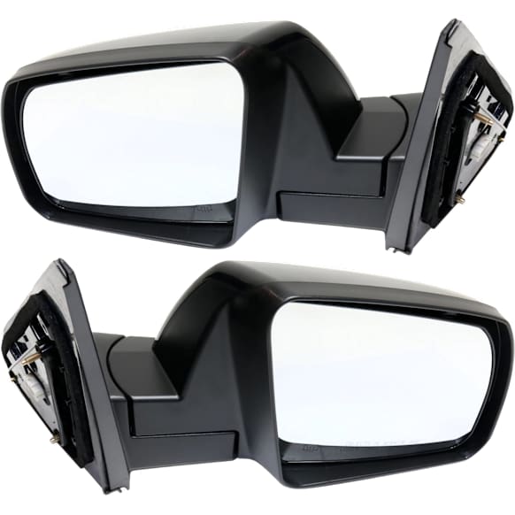 Driver and Passenger Side Mirror, Power Adjust, Heated, Manual Folding, Paintable, No Signal Light, No Memory, No Puddle Light, No Auto-Dim, No Blind Spot Feature